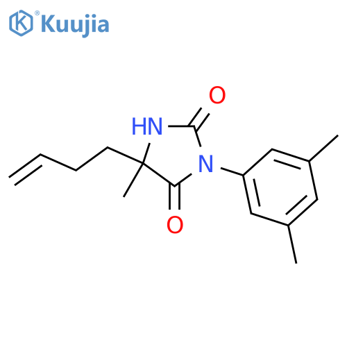 2,4-Imidazolidinedione, 5-(3-butenyl)-3-(3,5-dimethylphenyl)-5-methyl- structure