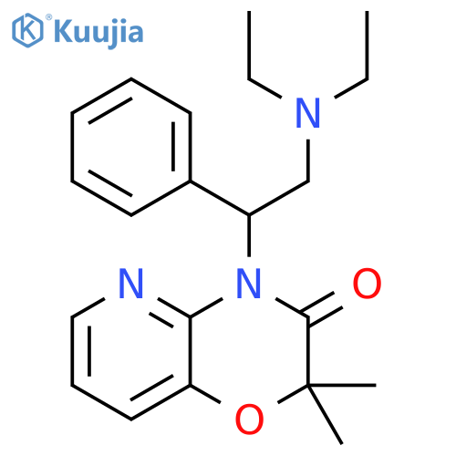 2H-Pyrido[3,2-b]-1,4-oxazin-3(4H)-one,4-[2-(diethylamino)-1-phenylethyl]-2,2-dimethyl- structure