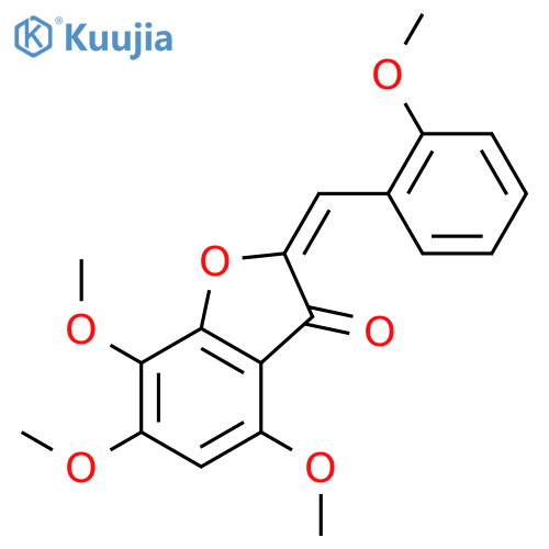 3(2H)-Benzofuranone,4,6,7-trimethoxy-2-[(2-methoxyphenyl)methylene]- structure