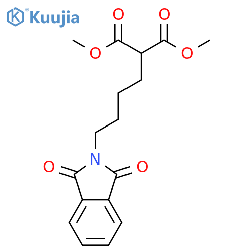 Propanedioic acid, [4-(1,3-dihydro-1,3-dioxo-2H-isoindol-2-yl)butyl]-,dimethyl ester structure