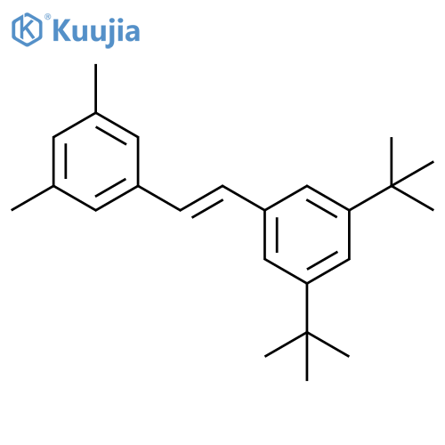 Benzene, 1,3-bis(1,1-dimethylethyl)-5-[2-(3,5-dimethylphenyl)ethenyl]-, (E)- (9CI) structure