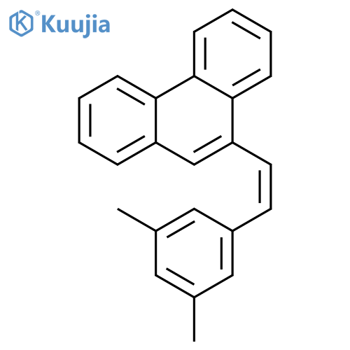 Phenanthrene, 9-[2-(3,5-dimethylphenyl)ethenyl]-, (Z)- (9CI) structure