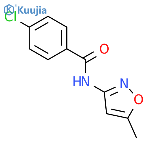 Benzamide, 4-chloro-N-(5-methyl-3-isoxazolyl)- structure