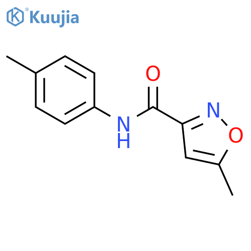 3-Isoxazolecarboxamide, 5-methyl-N-(4-methylphenyl)- structure