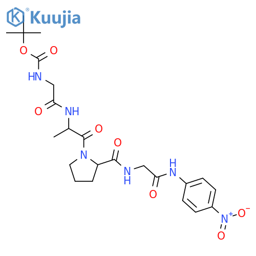 Glycinamide,N-[(1,1-dimethylethoxy)carbonyl]glycyl-L-alanyl-L-prolyl-N-(4-nitrophenyl)- structure