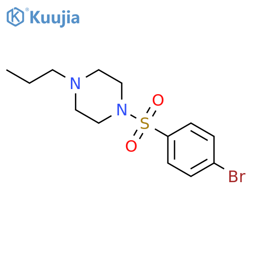 1-(4-Bromophenylsulfonyl)-4-propylpiperazine structure