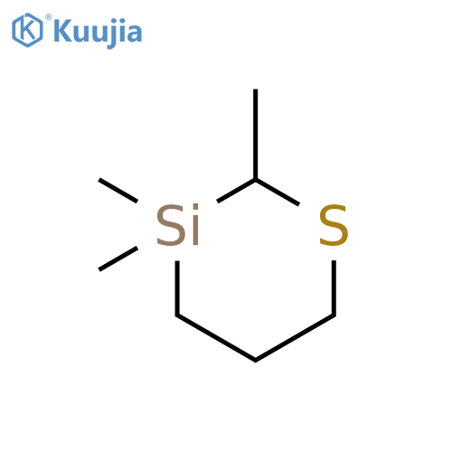 1-Thia-3-silacyclohexane, 2,3,3-trimethyl- structure