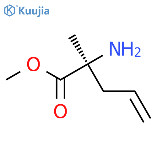 4-Pentenoicacid,2-amino-2-methyl-,methylester,(2S)-(9CI) structure