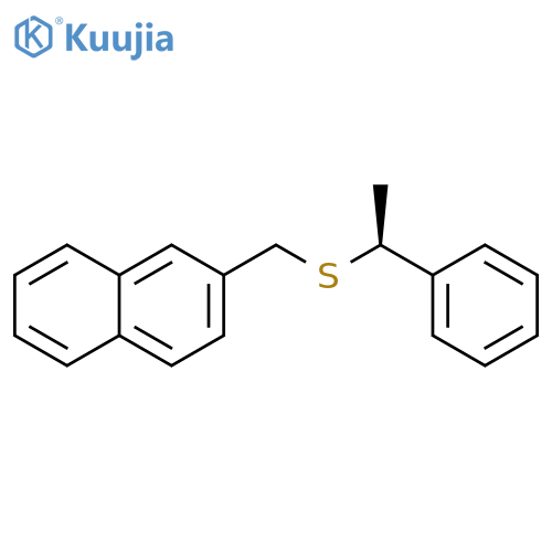 Naphthalene, 2-[[(1-phenylethyl)thio]methyl]-, (S)- (9CI) structure
