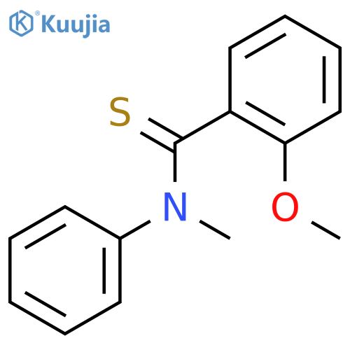 Benzenecarbothioamide, 2-methoxy-N-methyl-N-phenyl- structure