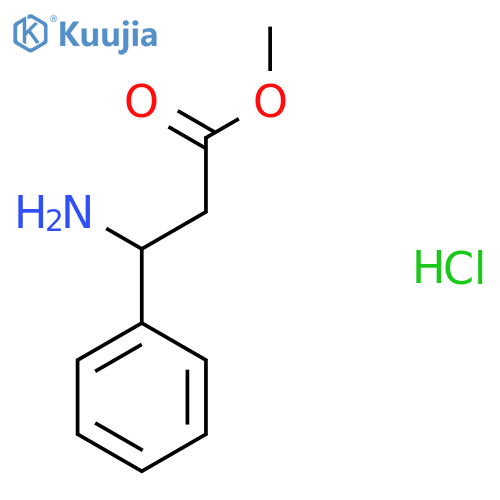 3-Amino-3-phenyl-propionic acid methyl ester hydrochloride structure
