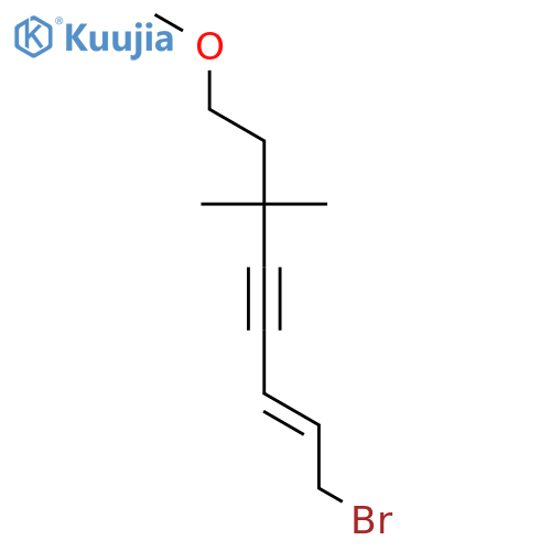 2-Octen-4-yne, 1-bromo-8-methoxy-6,6-dimethyl- structure