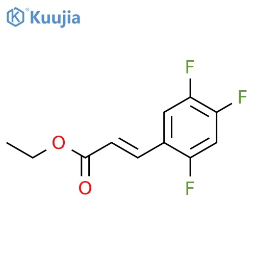2-PROPENOIC ACID, 3-(2,4,5-TRIFLUOROPHENYL)-, ETHYL ESTER structure