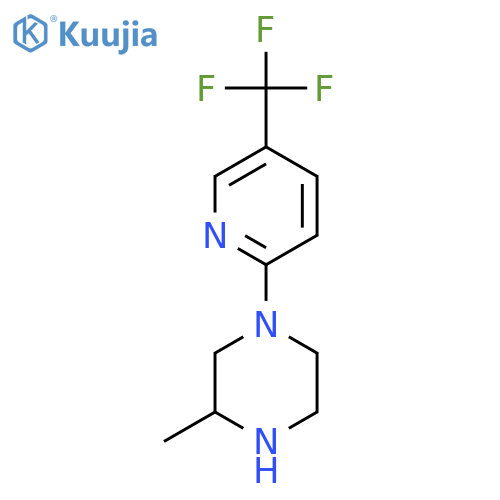 Piperazine, 3-methyl-1-[5-(trifluoromethyl)-2-pyridinyl]-, (3S)- structure