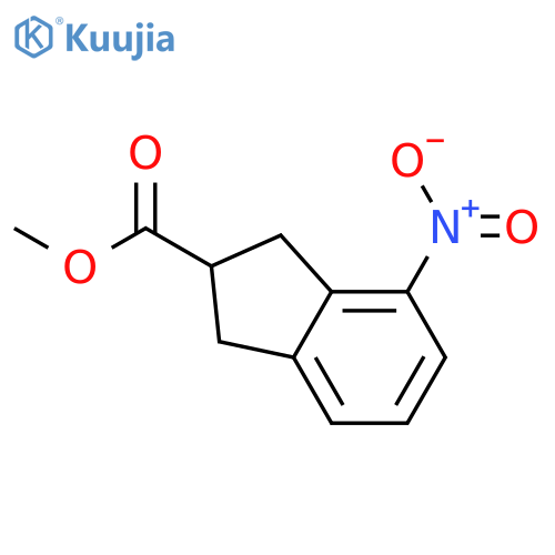 Methyl 4-nitro-2,3-dihydro-1h-indene-2-carboxylate structure