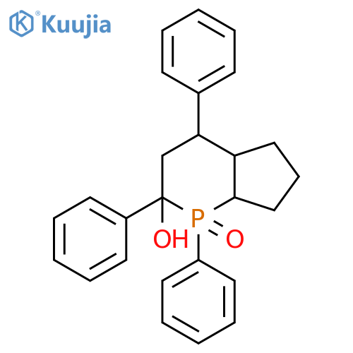 1H-Cyclopenta[b]phosphorin-2-ol, octahydro-1,2,4-triphenyl-, 1-oxide structure