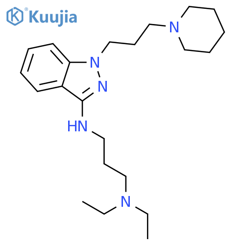 N,N-diethyl-N'-[1-(3-piperidin-1-ylpropyl)-1H-indazol-3-yl]propane-1,3-diamine structure