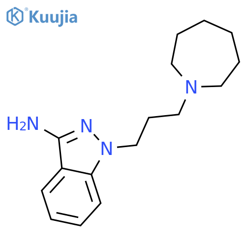 1-[3-(azepan-1-yl)propyl]-1H-indazol-3-amine structure