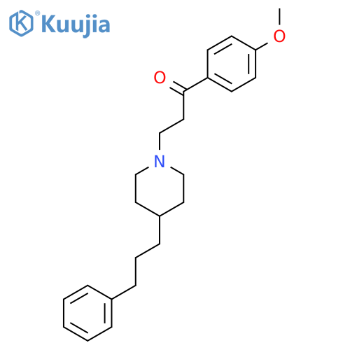 1-Propanone, 1-(4-methoxyphenyl)-3-[4-(3-phenylpropyl)-1-piperidinyl]- structure