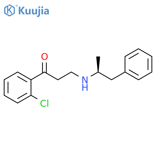 1-Propanone, 1-(2-chlorophenyl)-3-[(1-methyl-2-phenylethyl)amino]-,(S)- structure