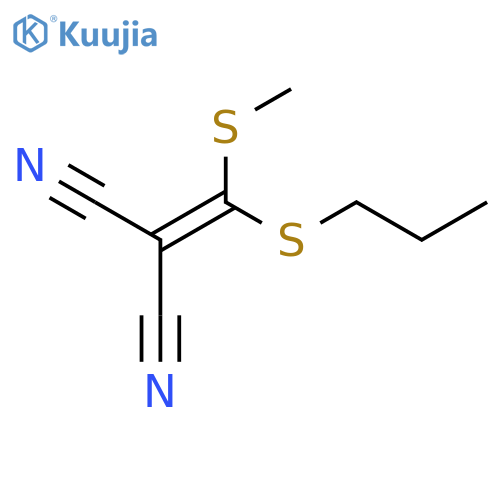 Propanedinitrile, [(methylthio)(propylthio)methylene]- structure