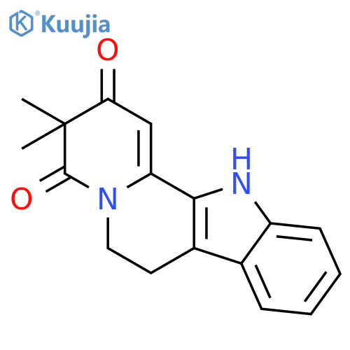 Indolo[2,3-a]quinolizine-2,4(3H,6H)-dione, 7,12-dihydro-3,3-dimethyl- structure