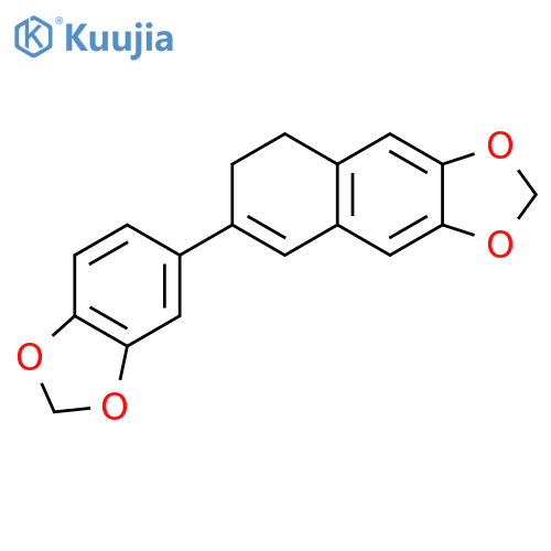 Naphtho[2,3-d]-1,3-dioxole, 7-(1,3-benzodioxol-5-yl)-5,6-dihydro- structure