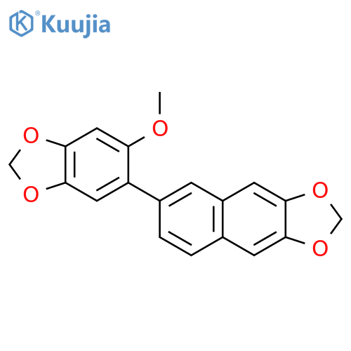 Naphtho[2,3-d]-1,3-dioxole, 6-(6-methoxy-1,3-benzodioxol-5-yl)- structure