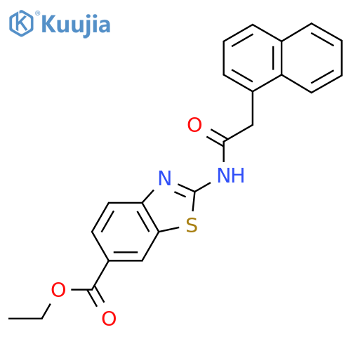 ethyl 2-2-(naphthalen-1-yl)acetamido-1,3-benzothiazole-6-carboxylate structure