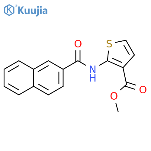 methyl 2-(naphthalene-2-amido)thiophene-3-carboxylate structure
