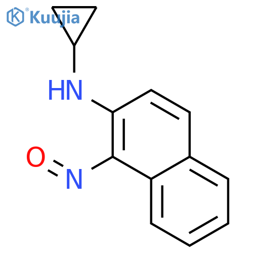 2-Naphthalenamine, N-cyclopropyl-1-nitroso- structure