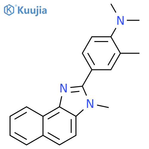 Benzenamine, N,N,2-trimethyl-4-(3-methyl-3H-naphth[1,2-d]imidazol-2-yl)- structure