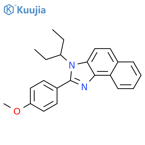 3H-Naphth[1,2-d]imidazole, 3-(1-ethylpropyl)-2-(4-methoxyphenyl)- structure