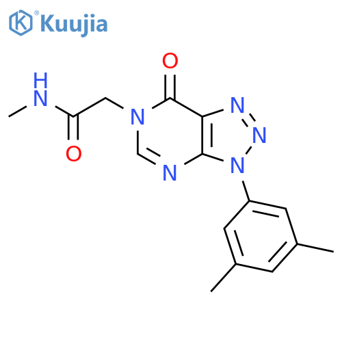 2-3-(3,5-dimethylphenyl)-7-oxo-3H,6H,7H-1,2,3triazolo4,5-dpyrimidin-6-yl-N-methylacetamide structure