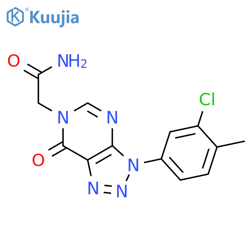 2-3-(3-chloro-4-methylphenyl)-7-oxo-3H,6H,7H-1,2,3triazolo4,5-dpyrimidin-6-ylacetamide structure