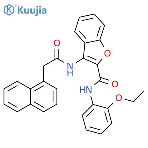 N-(2-ethoxyphenyl)-3-2-(naphthalen-1-yl)acetamido-1-benzofuran-2-carboxamide structure