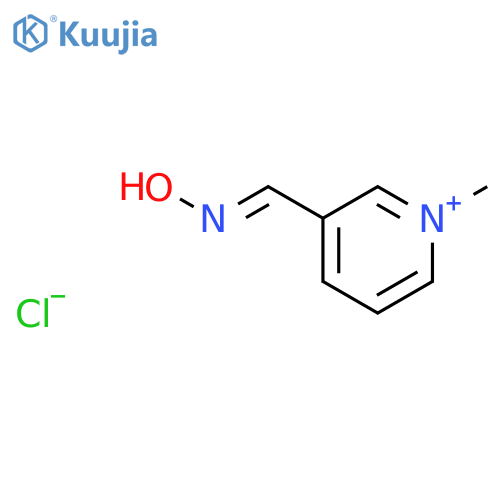 Pyridinium, 3-[(hydroxyimino)methyl]-1-methyl-, chloride structure