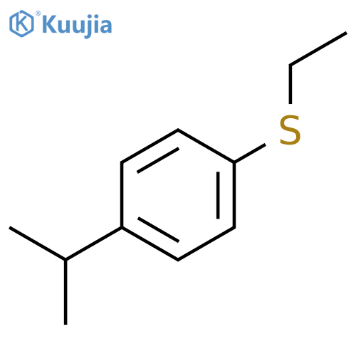Benzene, 1-(ethylthio)-4-(1-methylethyl)- structure
