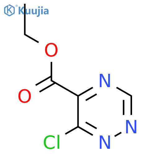 Ethyl 6-chloro-1,2,4-triazine-5-carboxylate structure