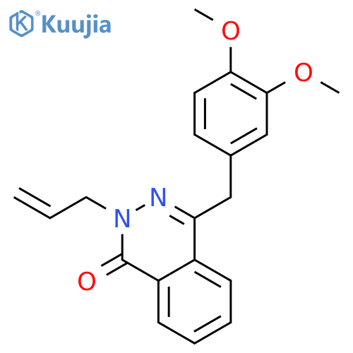 1(2H)-Phthalazinone, 4-[(3,4-dimethoxyphenyl)methyl]-2-(2-propenyl)- structure