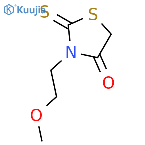3-(2-methoxyethyl)-2-sulfanylidene-1,3-thiazolidin-4-one structure