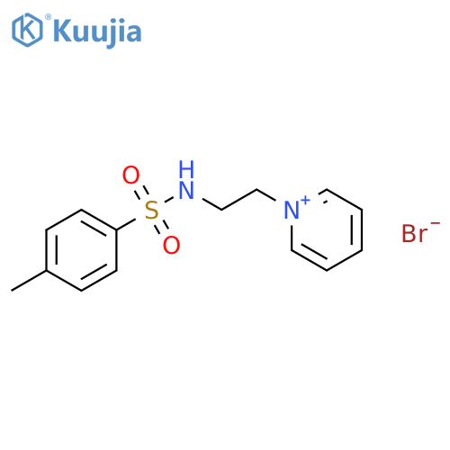 Pyridinium, 1-[2-[[(4-methylphenyl)sulfonyl]amino]ethyl]-, bromide structure