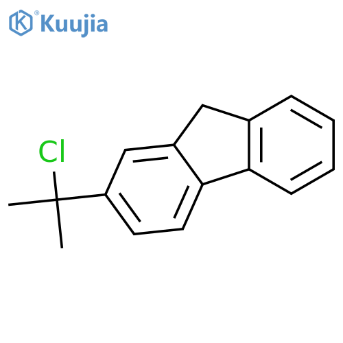 9H-FLUORENE, 2-(1-CHLORO-1-METHYLETHYL)- structure