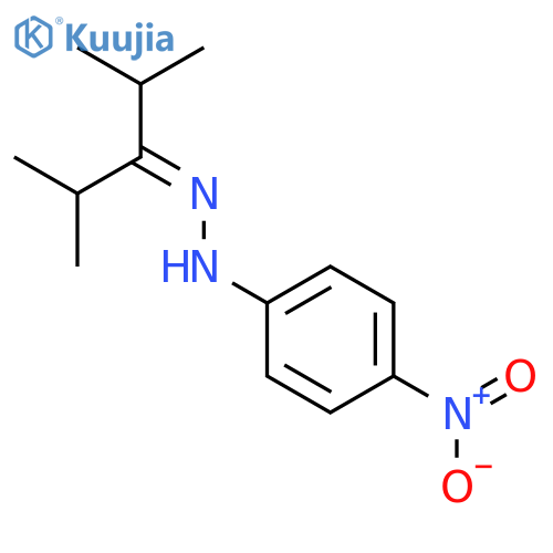 3-PENTANONE, 2,4-DIMETHYL-, (4-NITROPHENYL)HYDRAZONE structure