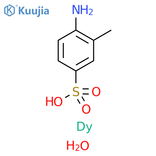 Benzenesulfonic acid, 4-amino-3-methyl-, dysprosium(3+) salt (3:1),trihydrate structure