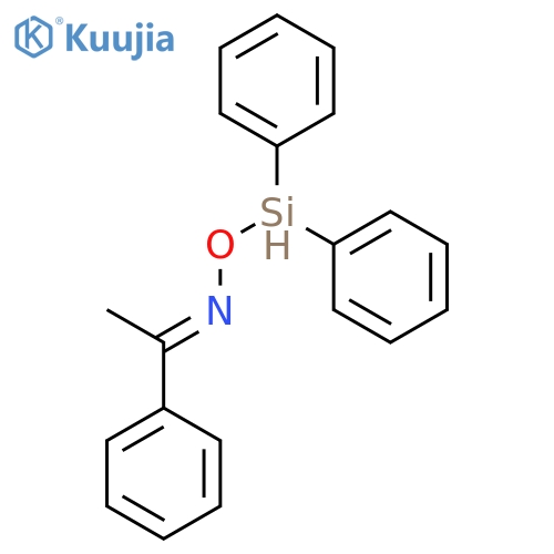 Ethanone, 1-phenyl-, O-(diphenylsilyl)oxime, (Z)- structure