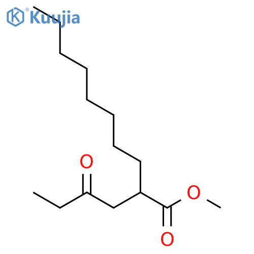 Decanoic acid, 2-(2-oxobutyl)-, methyl ester structure
