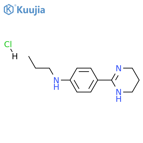 Benzenamine,N-propyl-4-(1,4,5,6-tetrahydro-2-pyrimidinyl)-, hydrochloride (1:2) structure