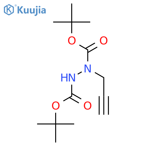 1,2-Hydrazinedicarboxylic acid, 1-(2-propyn-1-yl)-, 1,2-bis(1,1-dimethylethyl) ester structure