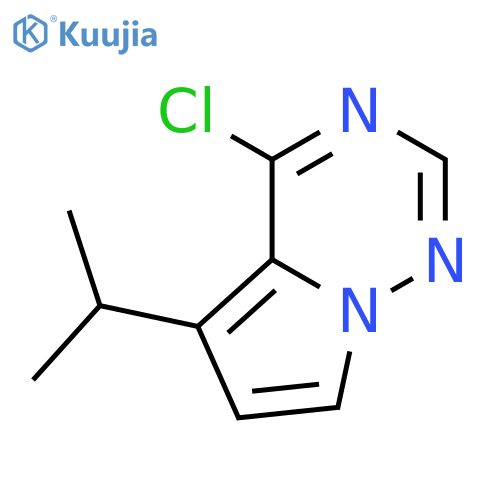 4-chloro-5-(propan-2-yl)pyrrolo[2,1-f][1,2,4]triazine structure